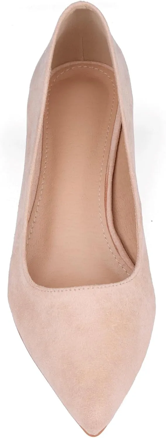 Kitten Heels for Women Closed Toe Heels 2 inch Low Heel Comfortable Pump Shoes for Women Work Casual Party Dressy Wedding