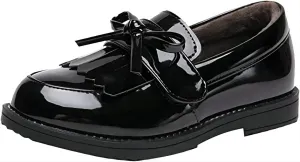 kkdom Girl's Classic Tassel School Uniform Shoes British Style Oxford Shoes