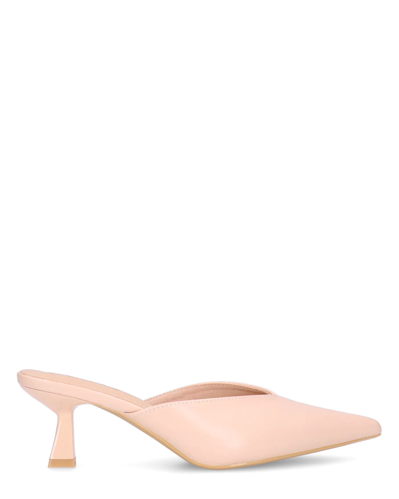 KLOE - décolleté beige a punta con tacco basso