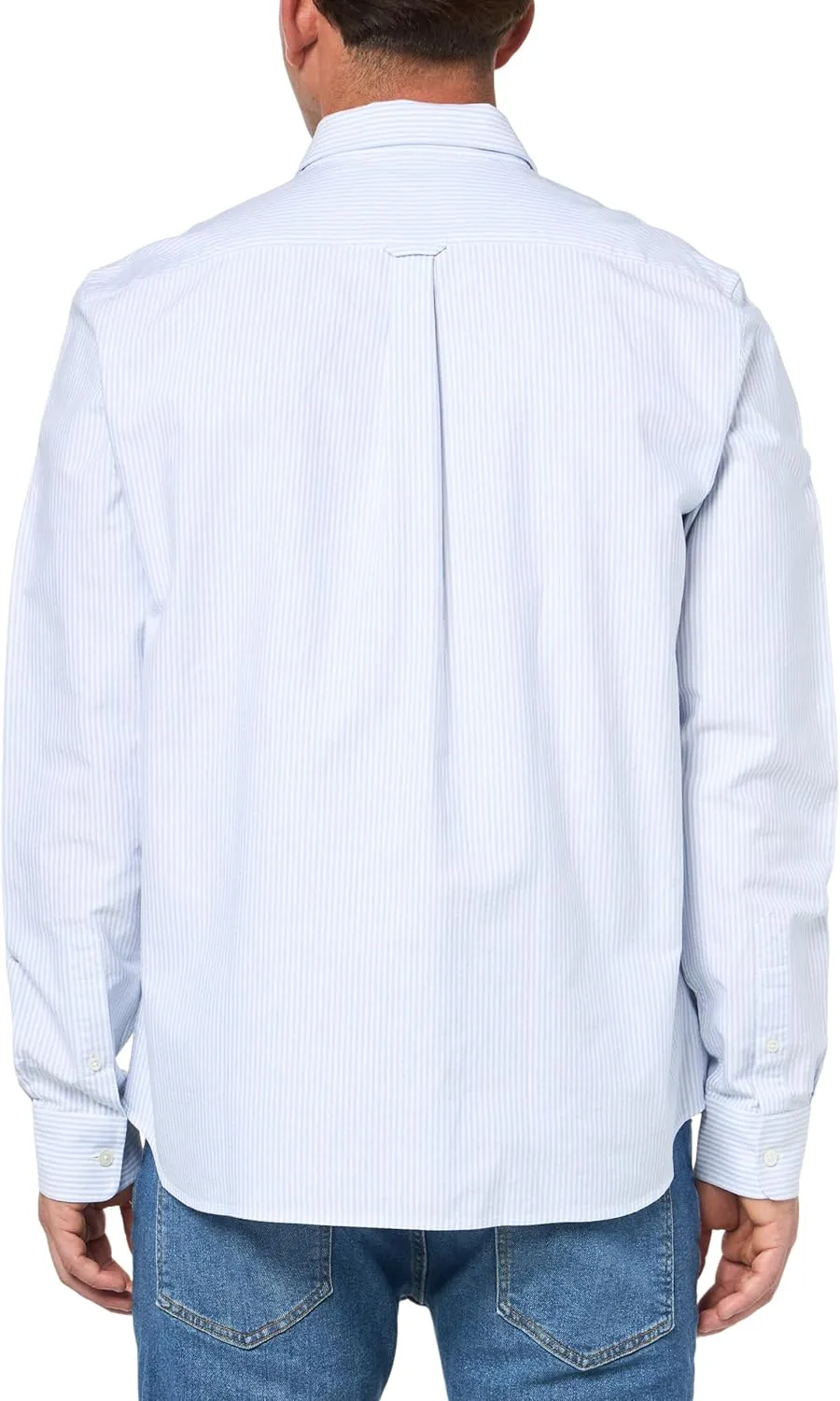 Lacoste Men's Striped Oxford Cotton Shirt with Pocket
