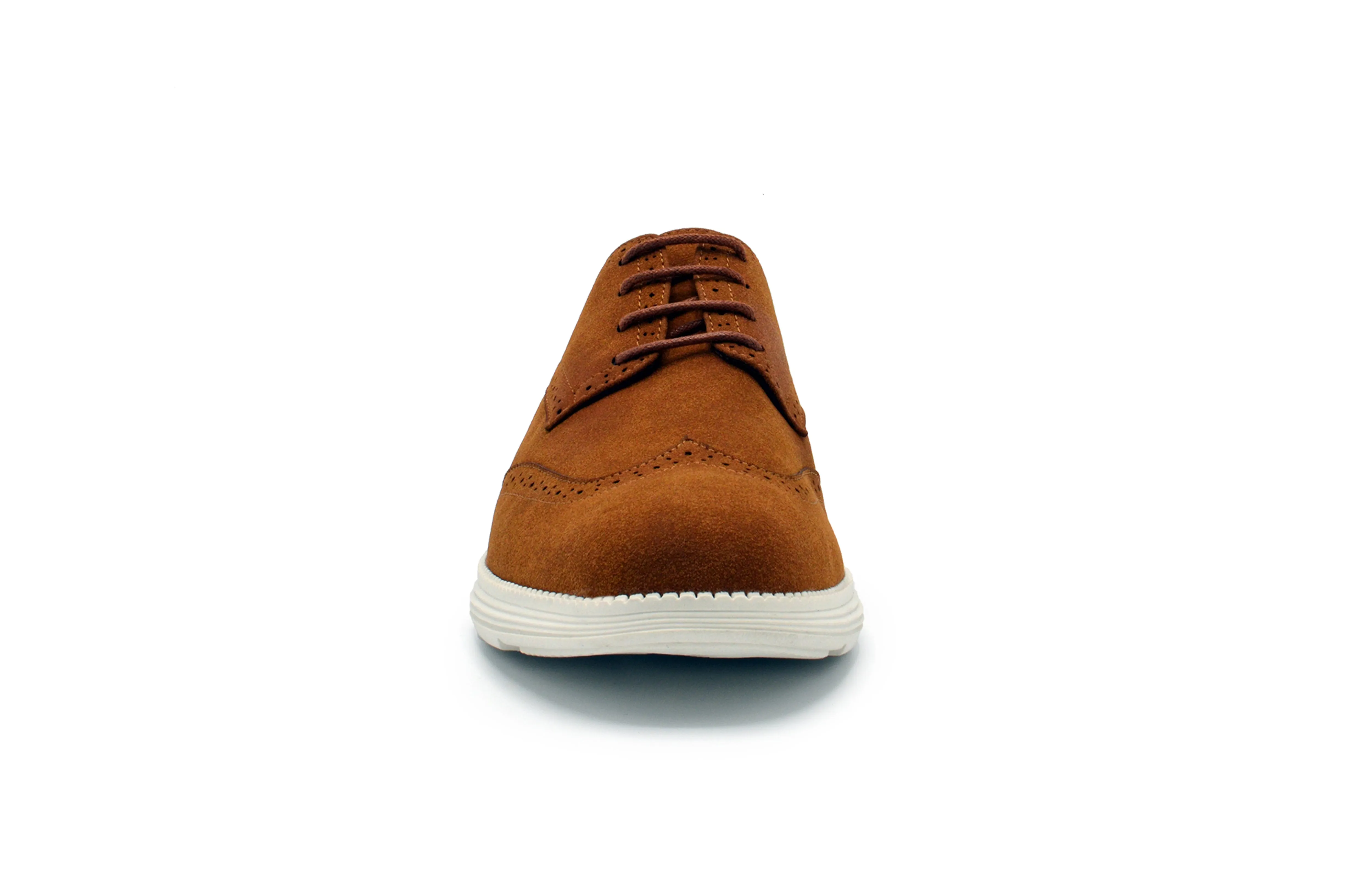 Lark Wingtip Oxford Shoes - Tan