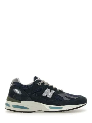 Leather And Suede Sneakers With Cushioned Sole