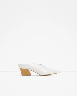 LEATHER MULE SHOES