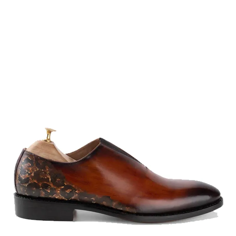 Leopard Amber Wholecut Slip On