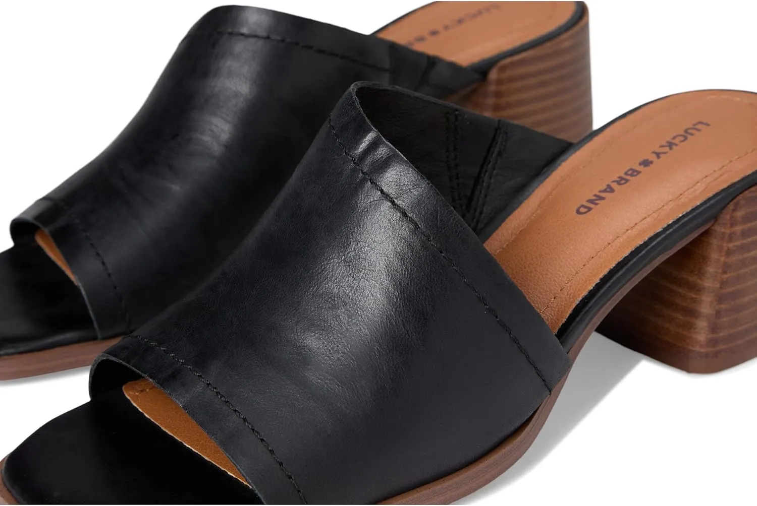 Lucky Brand Women's Jamira Asymmetrical Mule Heeled-Sandals