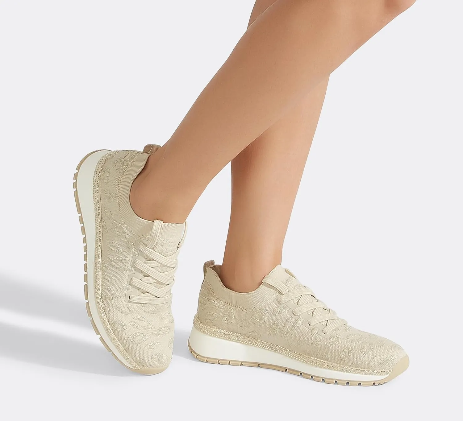 LUCKY STEP Women 's Mesh Slip on Sneaker Elastic Sock Knit Comfortable Breathable Lightweight Fashion Casual Walking Shoes
