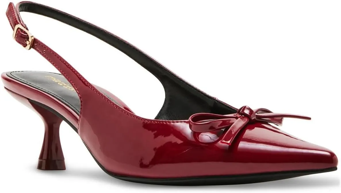 Madden Girl Women's Vogue Pump, Dark Cherry Patent, 7.5