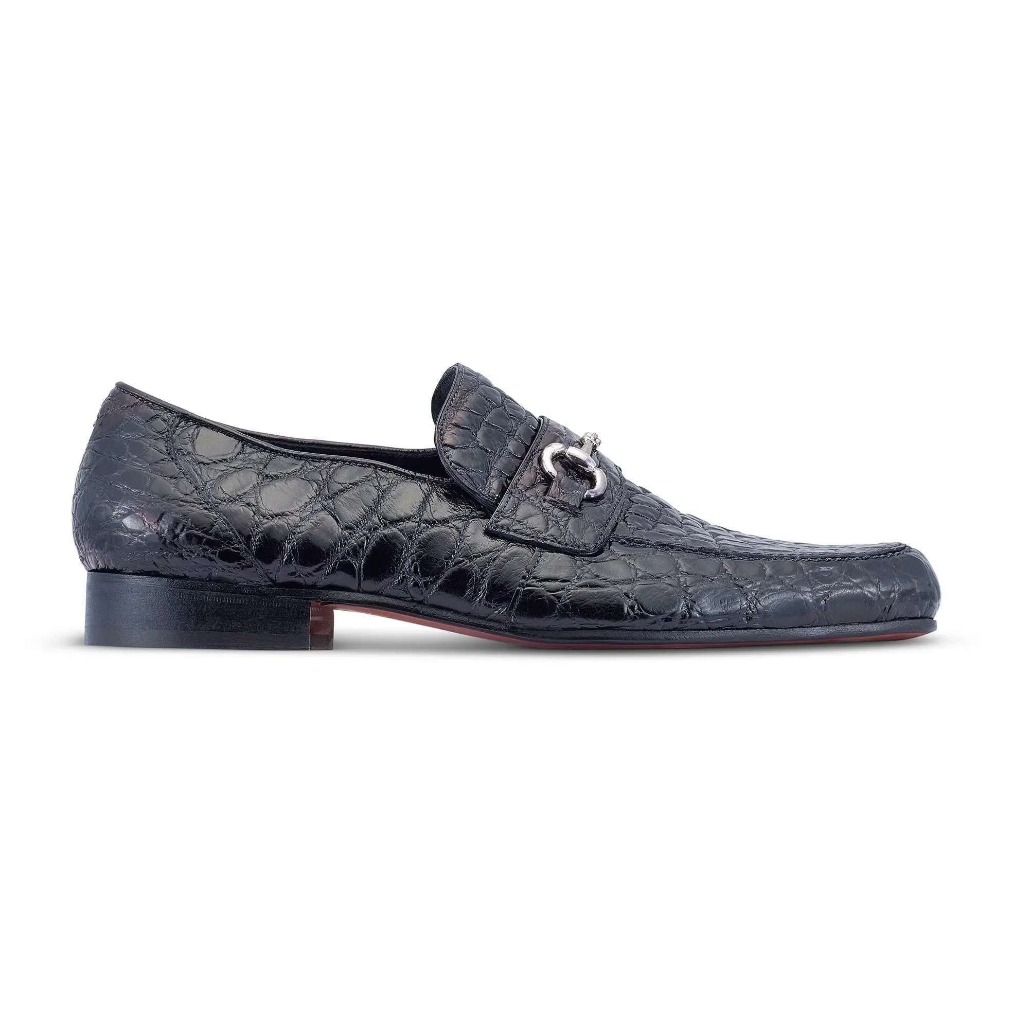 Mauri 4885/2 Black Genuine Alligator Loafers