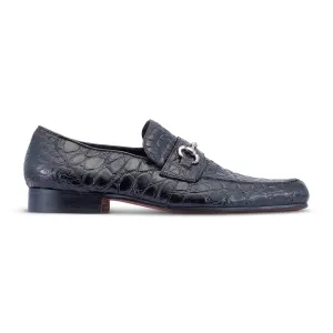 Mauri 4885/2 Black Genuine Alligator Loafers