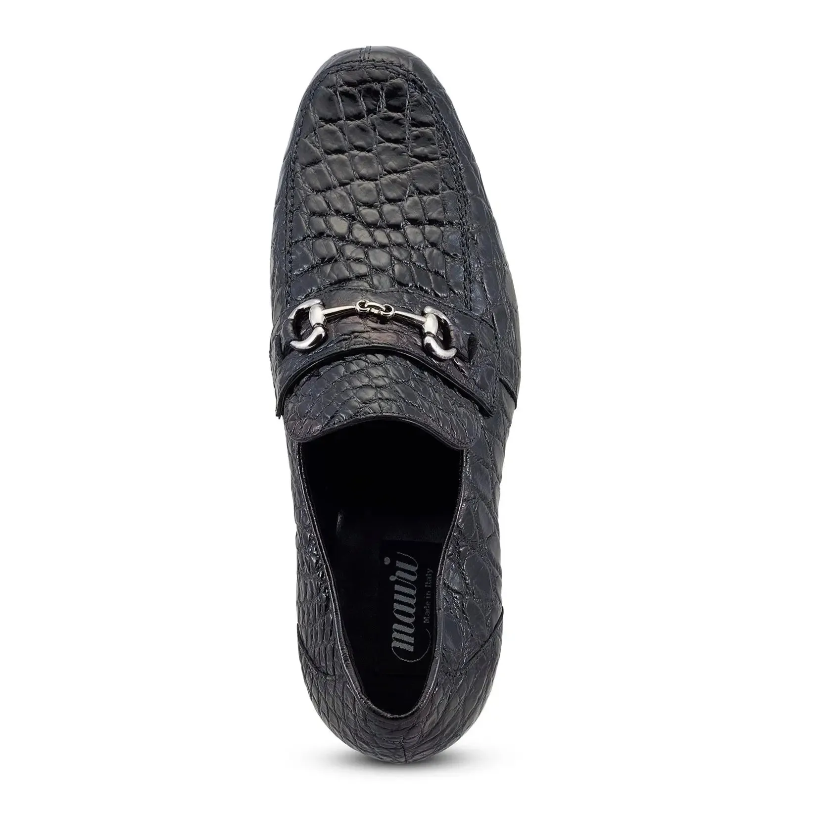 Mauri 4885/2 Black Genuine Alligator Loafers
