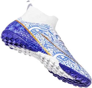 MEBAMY Unisex High top Soccer Boots Cleats Outdoor Athletic Sneaker Turf Football Shoes Spikes Indoor Youth AG Soccer Shoes