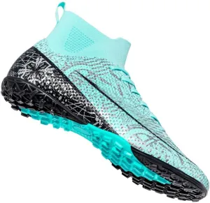 MEBAMY Unisex High top Soccer Boots Cleats Outdoor Athletic Sneaker Turf Football Shoes Spikes Indoor Youth AG Soccer Shoes