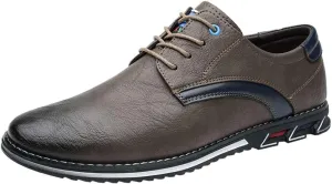 Men's Business Office Oxford Shoes Plus Size Leather Fashion Dress Sneakers Comfort Walking Driving Shoes