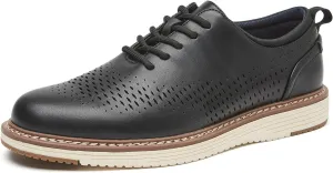 Men's Casual Dress Shoes Wingtip Dress Sneakers Business Oxford Shoes Comfortable Office Walking Shoes