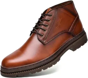 Men's Chukka Boots Genuine Leather Ankle Boot for Men Classic Casual Oxford Style Footwear