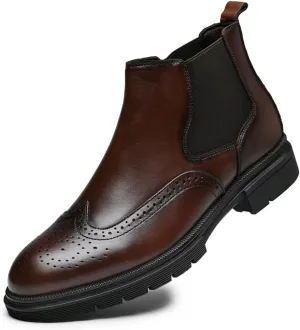 Men's Chukka Boots Genuine Leather Ankle Boot for Men Classic Casual Oxford Style Footwear