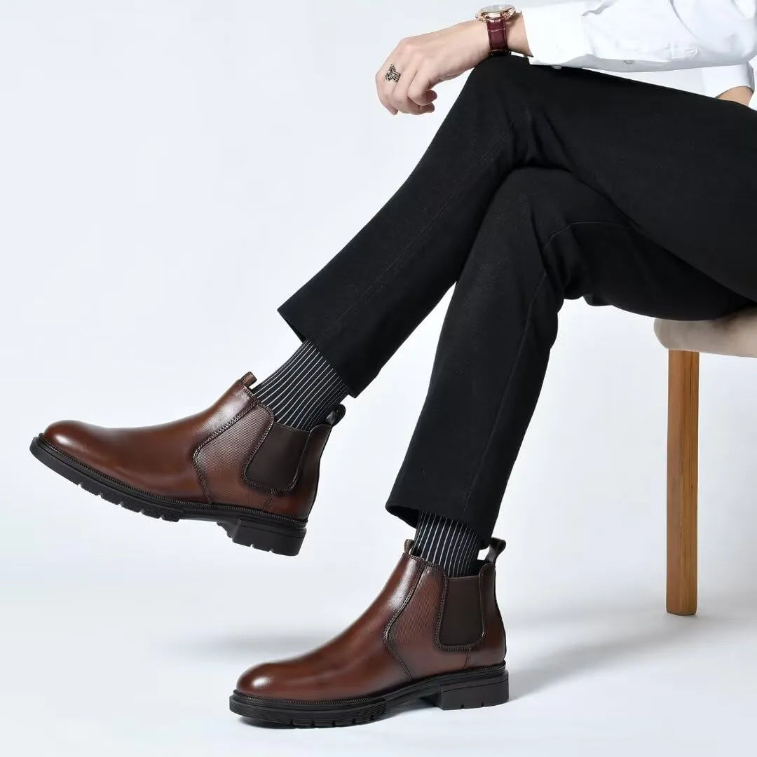 Men's Chukka Boots Genuine Leather Ankle Boot for Men Classic Casual Oxford Style Footwear