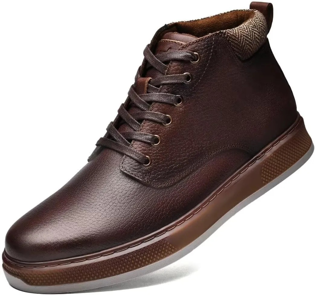 Men's Chukka Boots Genuine Leather Ankle Boot for Men Classic Casual Oxford Style Footwear