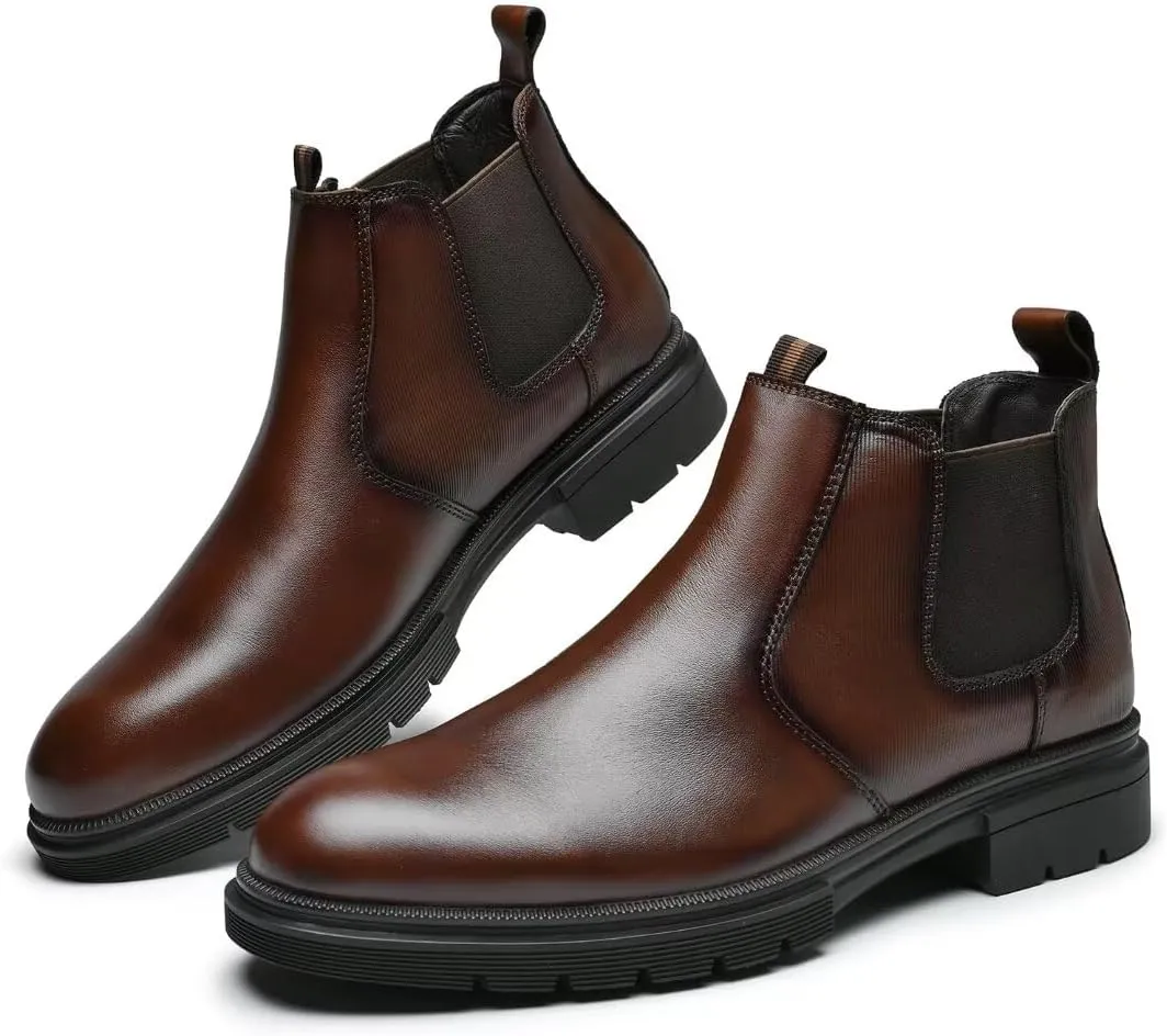Men's Chukka Boots Genuine Leather Ankle Boot for Men Classic Casual Oxford Style Footwear