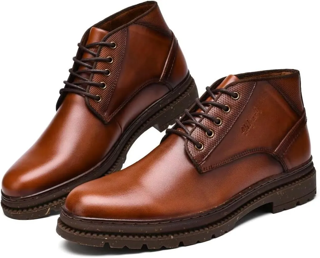 Men's Chukka Boots Genuine Leather Ankle Boot for Men Classic Casual Oxford Style Footwear