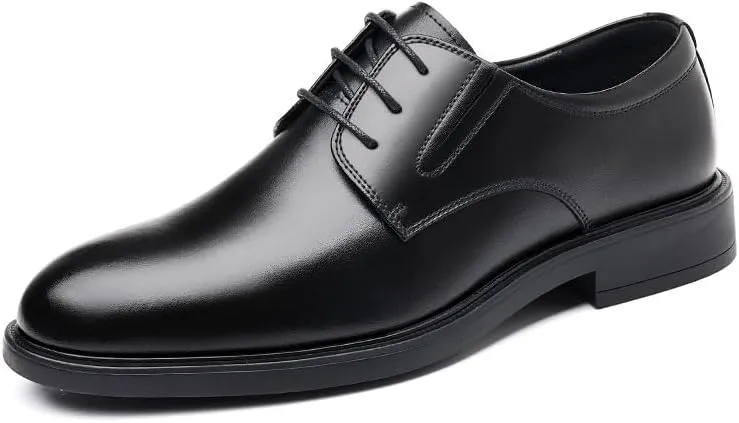 Men's Classic Lace-up Brogue Oxfords Shoes Mens Business Casual Loafers Patent Leather Dress Shoes for Men