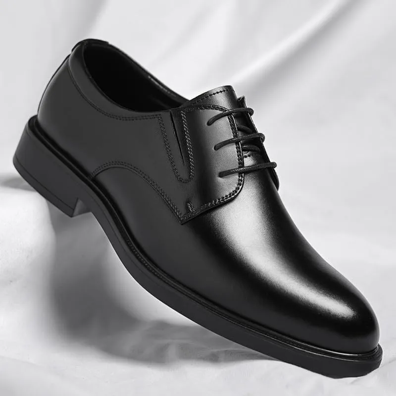 Men's Classic Lace-up Brogue Oxfords Shoes Mens Business Casual Loafers Patent Leather Dress Shoes for Men