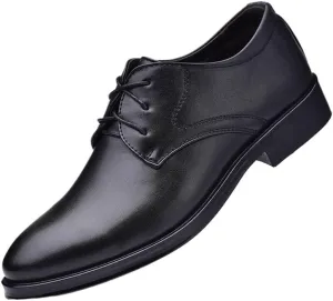 Men's Comfort Dress Shoes Classic Hand Stitched Business Formal Oxfords Non-Slip Softsole Derby Shoes for Men