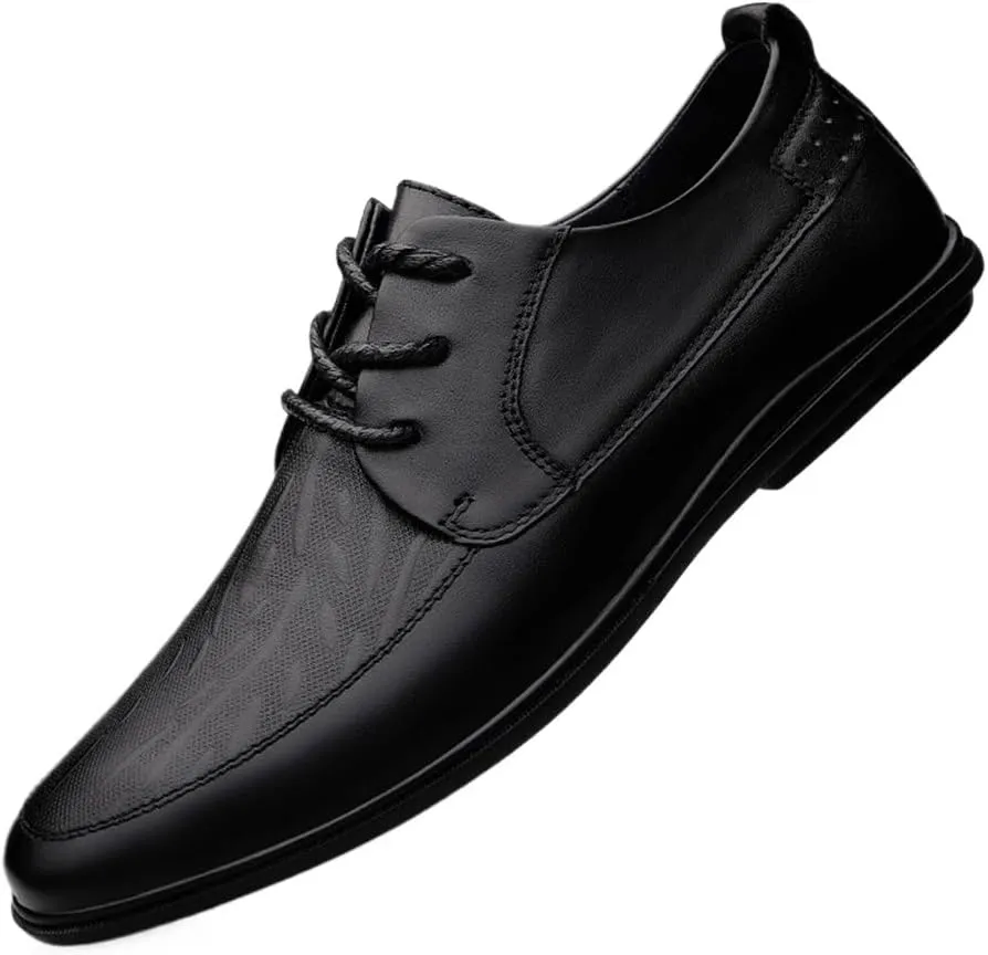 Mens Derby Shoes Dress Sneakers Non-Slip Platform Wingtip Brogue Summer Work Formal Oxford Shoes