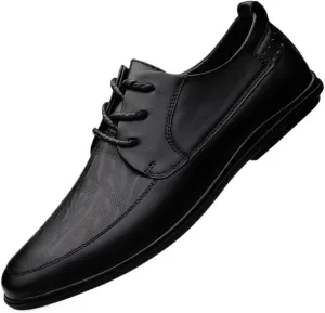 Mens Derby Shoes Dress Sneakers Non-Slip Platform Wingtip Brogue Summer Work Formal Oxford Shoes