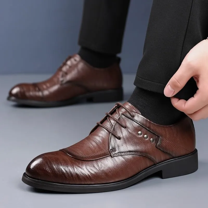 Men's Dress Shoes Classic Lace-up Formal Oxford Shoes for Men