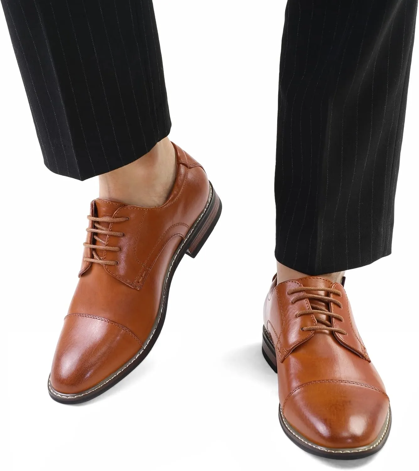 Men's Dress Shoes Formal Business Classic Lace Up Wingtip Oxford Shoes