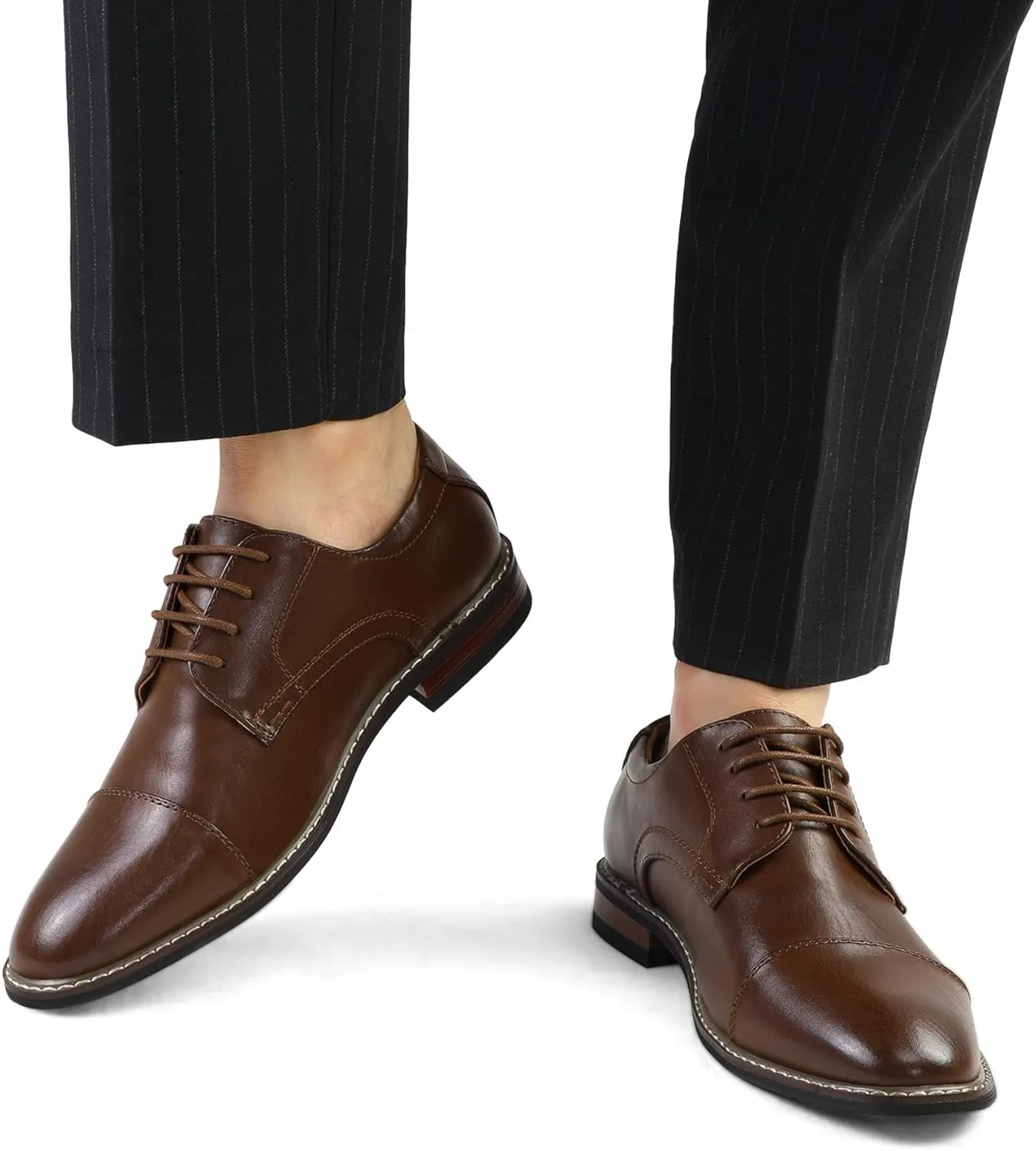 Men's Dress Shoes Formal Business Classic Lace Up Wingtip Oxford Shoes