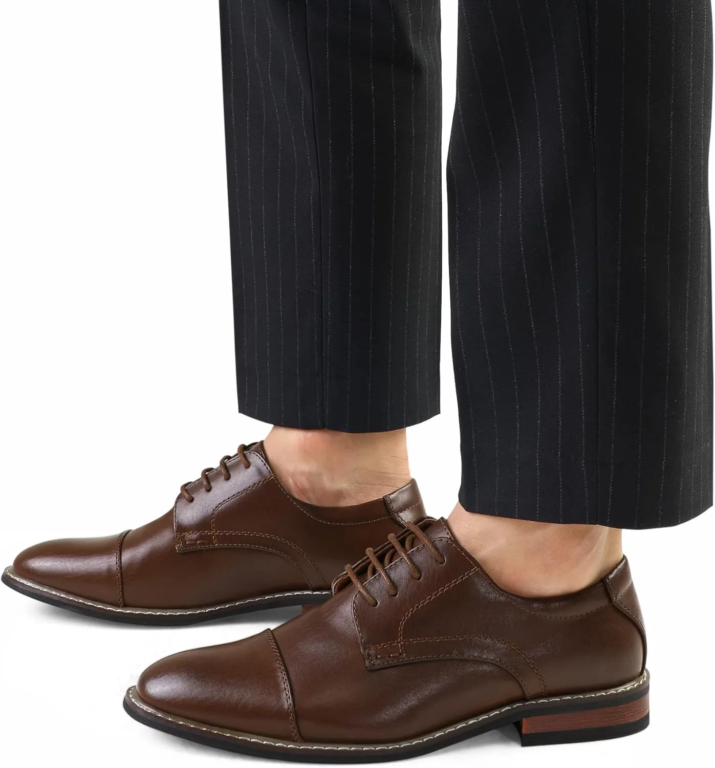 Men's Dress Shoes Formal Business Classic Lace Up Wingtip Oxford Shoes