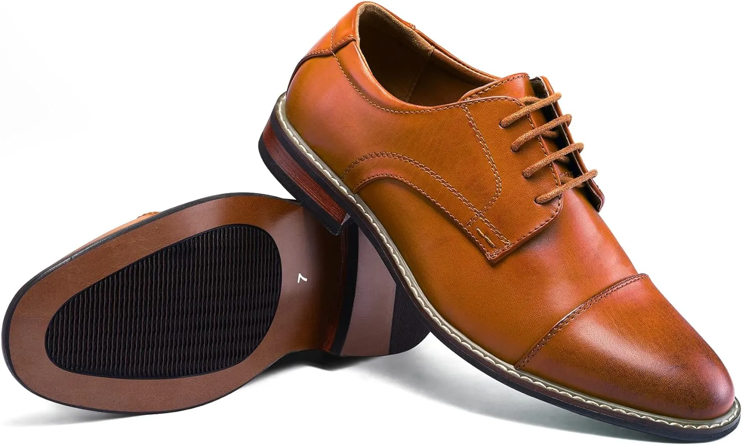 Men's Dress Shoes Formal Business Classic Lace Up Wingtip Oxford Shoes