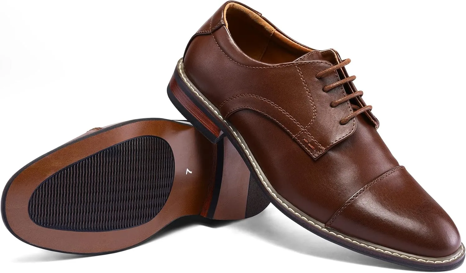 Men's Dress Shoes Formal Business Classic Lace Up Wingtip Oxford Shoes