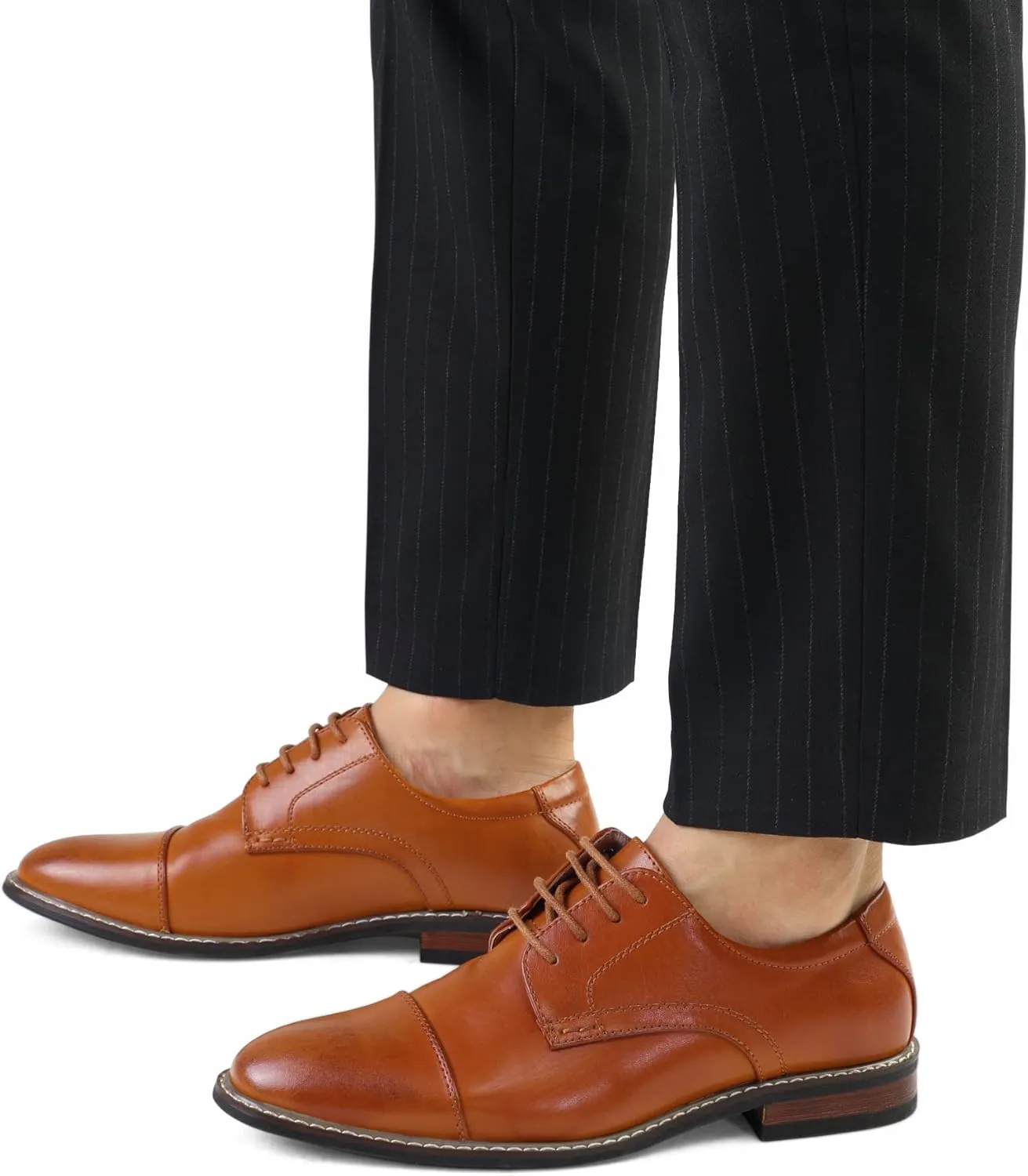 Men's Dress Shoes Formal Business Classic Lace Up Wingtip Oxford Shoes