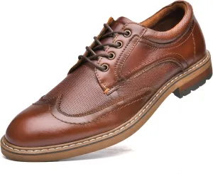 Mens Dress Shoes, Lace Up Plain Toe Leather Oxford