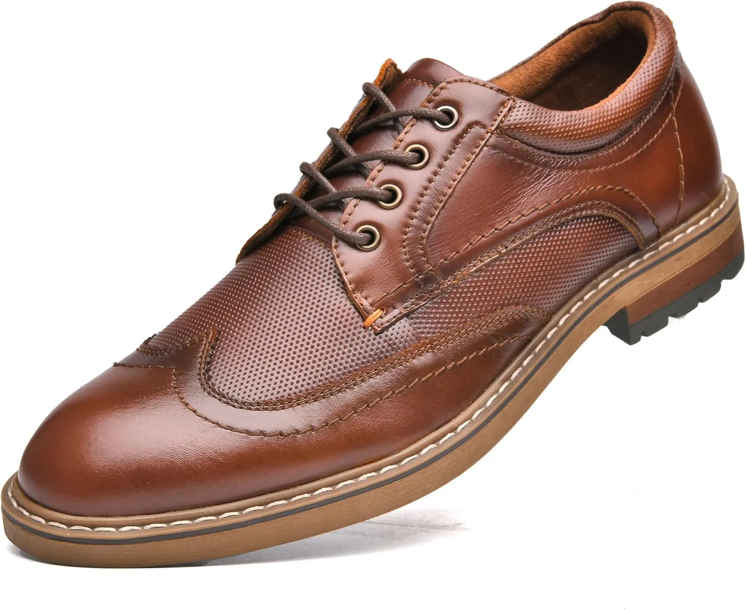 Mens Dress Shoes, Lace Up Plain Toe Leather Oxford