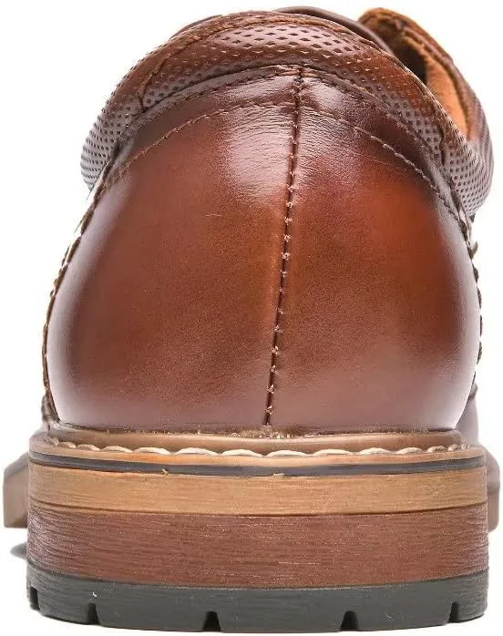 Mens Dress Shoes, Lace Up Plain Toe Leather Oxford