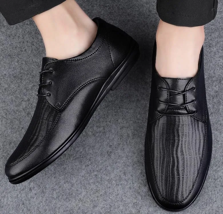Men's Dress Shoes Men Genuine Leather Oxford Shoes Classic Business Shoes Casual Wedding Office Shoes for Men(8.5)