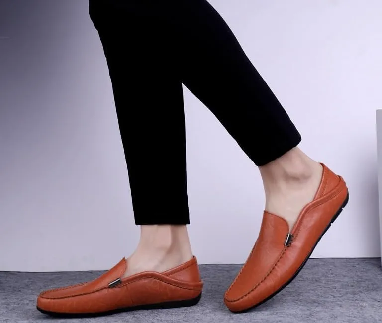 Men's Dress Shoes Mens Business Office Wedding Formal Modern Oxfords Shoes Slip-On Leather Tuxedo Shoes for Men