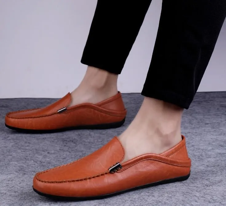 Men's Dress Shoes Mens Business Office Wedding Formal Modern Oxfords Shoes Slip-On Leather Tuxedo Shoes for Men
