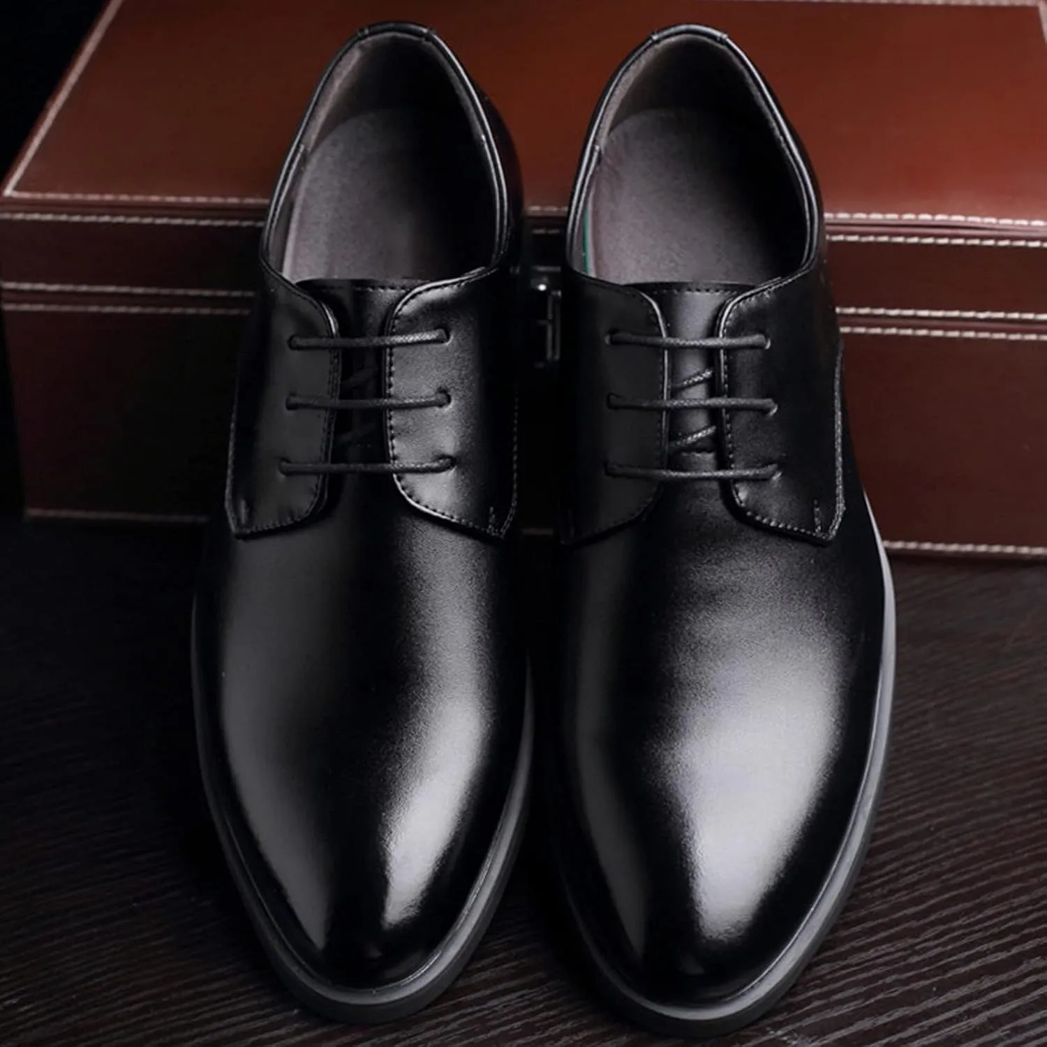 Men's Dress Shoes Wide Width 13 Color Solid Business Fashion Summer Style Shoes Leather Men's Leisure Breathable Men's Leather Shoes Leather Dress Shoes