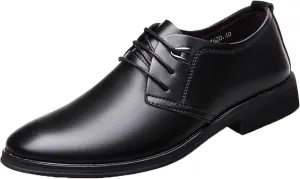 Men's Formal Business Shoes, Gentlemen's Party Set, Formal Shoes, Comfortable Classic Oxford Shoes, Casual Low Top Work Leather Shoes, 6, Black