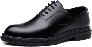 Men's Height Increasing Business Dress Shoes Casual All Season Shoes Trendy English Style Groom Wedding Shoes(6)
