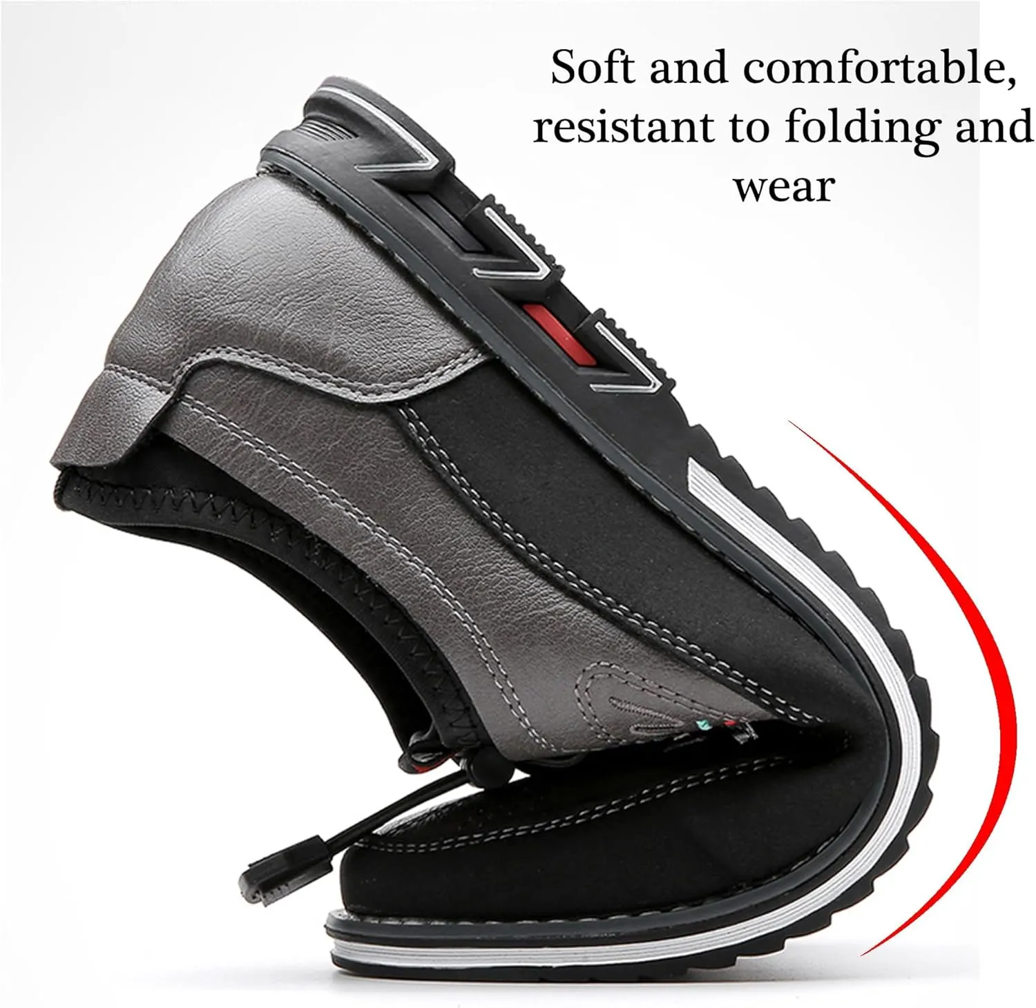Men's Leather Casual Oxford Shoes Moccasin Driving Office Walking Loafers Lace Up Slip-On Business