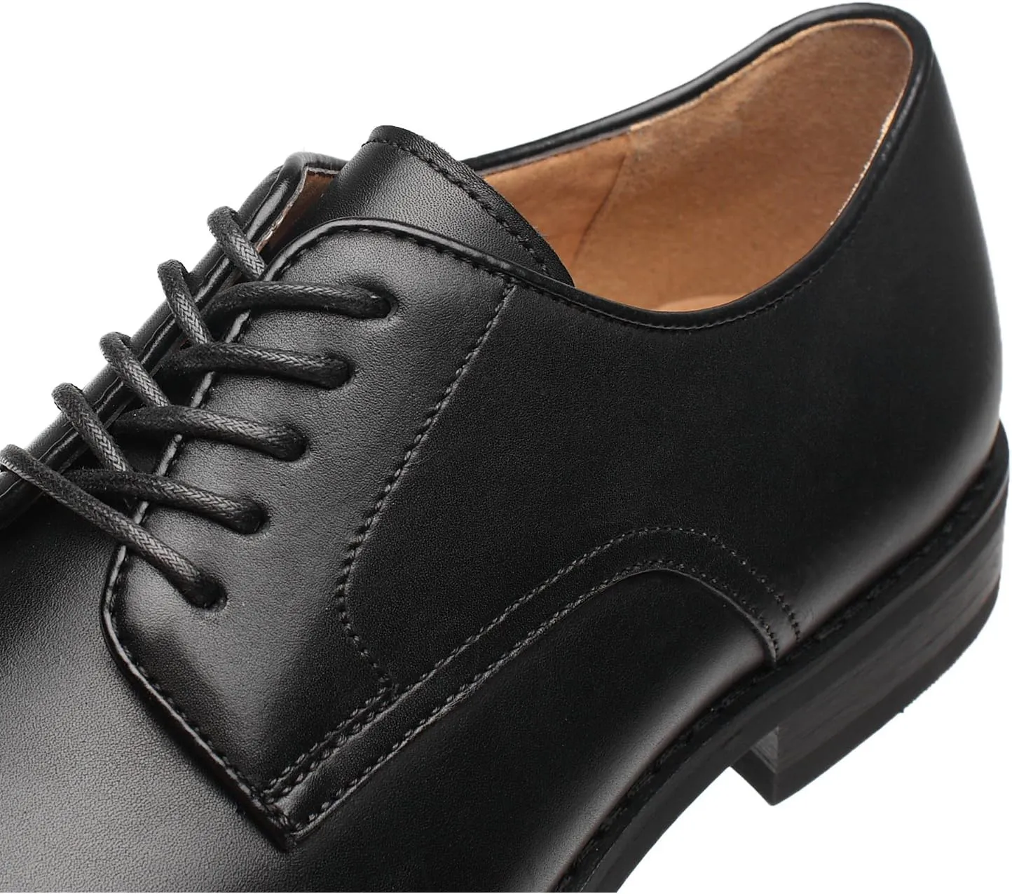 Mens Leather Updated Classic Cap Toe Oxfords Lace Dress Shoes