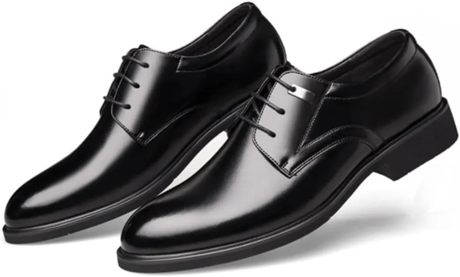 Men's Orthopedic Comfort Dress Shoes Classic Lace-up Formal Tuxedo Shoes Genuine Leather Casual Footwear