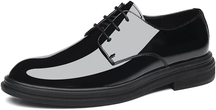 Mens Oxfords Men's Classic Lace Up Formal Tuxedo Derby Shoes Breathable Leather Wingtip Brogue Shoes for Men