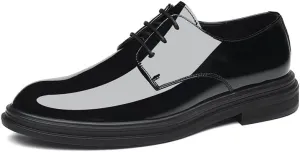 Mens Oxfords Men's Classic Lace Up Formal Tuxedo Derby Shoes Breathable Leather Wingtip Brogue Shoes for Men